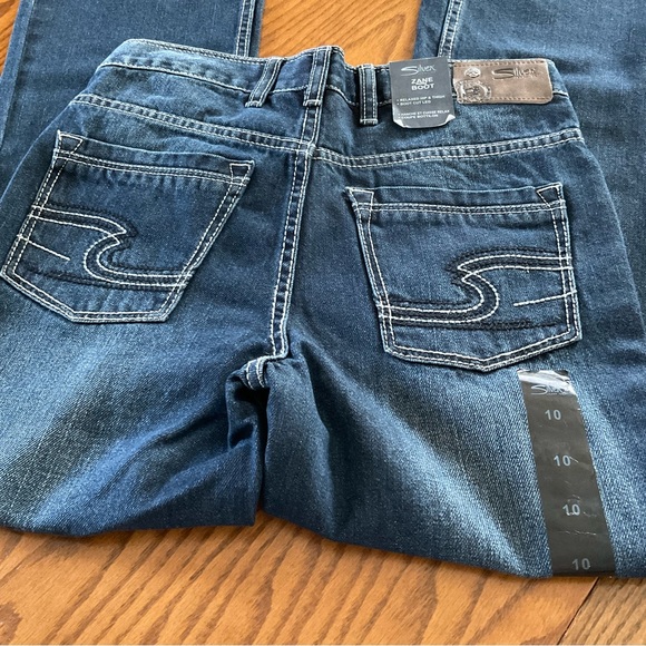 NWT Silver Zane Boot Jeans, Girls Sz 10 - Picture 5 of 10